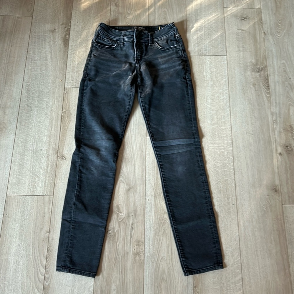 Ladies Silver Joga jeans